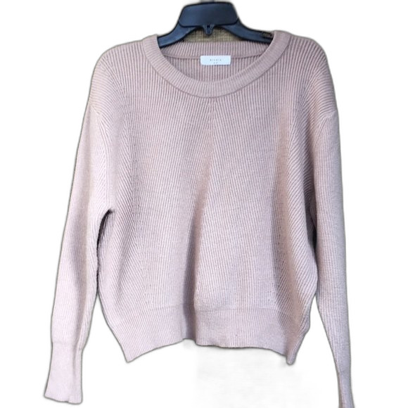 Elodie perfect pullover sweater color tan size M. - Picture 1 of 4